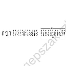 Kép 8/11 - SINGER M3205  varrógép programok