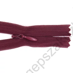 Kép 1/2 - Rejtett cipzár 25 cm  - bordó - 10