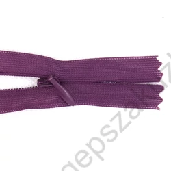 Kép 1/2 - padlizsán színű, 60 cm rejtett cippzár