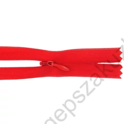 Kép 1/2 - Rejtett cipzár 60 cm  - piros 9