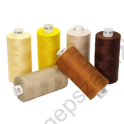 Kép 1/2 - Moon 1000 Yard, 120-as  varrógép cérna - drapp, sárga, barna