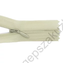 Kép 1/2 - Rejtett cipzár 60 cm - világos drapp - 28