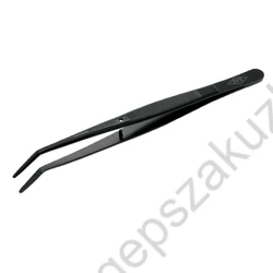 Kép 1/2 - Fekete cérnabefűző csipesz görbe, recés TWE6