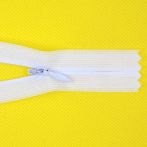 Rejtett cipzár 60 cm  - fehér 1