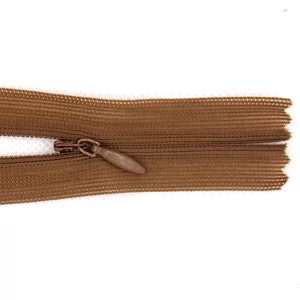 Rejtett cipzár 60 cm - középbarna 32