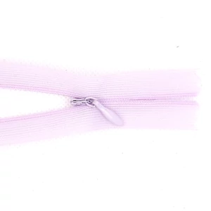 Rejtett cipzár 35 cm - világos lila - 15