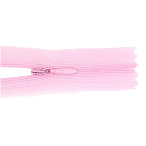 Rejtett cipzár 35 cm  - világos rózsaszínű - 12