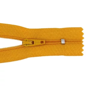 RT-0 cipzár, 18 cm  - 846  - mustársárga