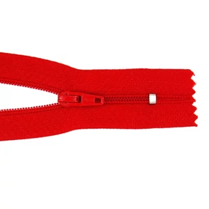 RT-0 cipzár, 30 cm  - piros 820