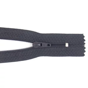 RT-0 cipzár, 30 cm  - sötétszürke 301