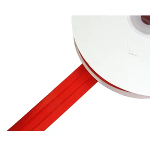 Szatén ferdepánt 20 mm - piros - 6391