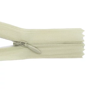 Rejtett cipzár 35 cm  - világos drapp - 28