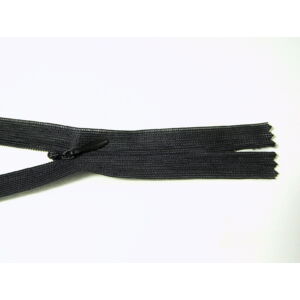 Rejtett cipzár 55 cm  - fekete   - kifutó termék 