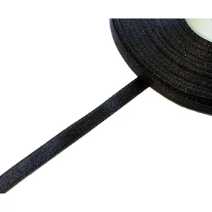 Szatén szalag 6 mm - fekete 