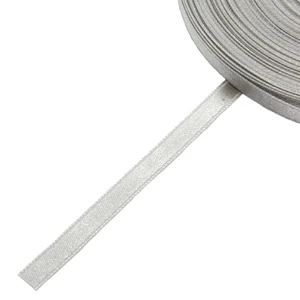 Szatén szalag 6 mm - világos szürke 