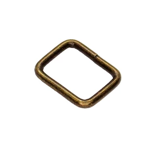 Téglalap 20 mm antikolt fém