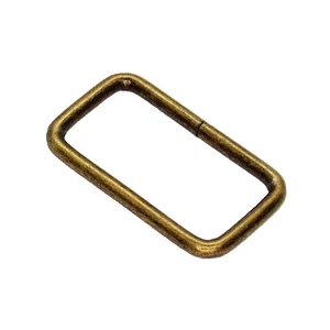 Téglalap 30 mm antikolt fém