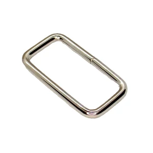 Téglalap 30 mm krómozott fém