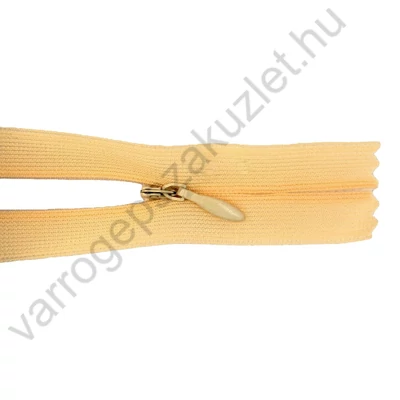 Rejtett cipzár 60 cm  - barack - 6