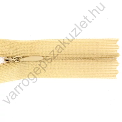Rejtett cipzár 35 cm  -  drapp - 29