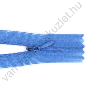 Rejtett cipzár 60 cm - farmer kék -19