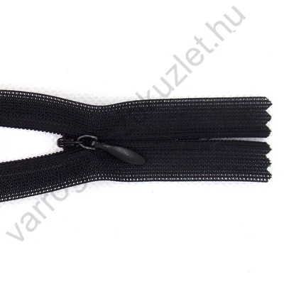 Rejtett cipzár 60 cm  - fekete 2
