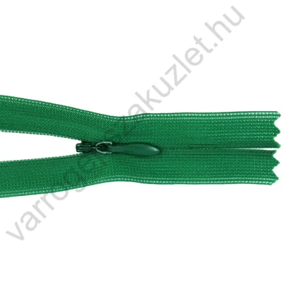 Rejtett cipzár 25 cm - fűzöld -26