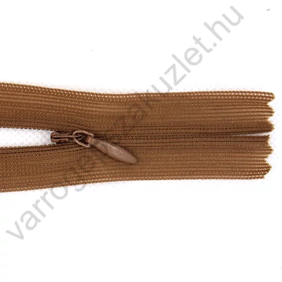 Rejtett cipzár 60 cm - középbarna 32