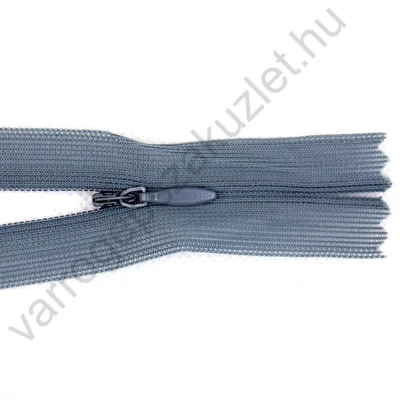 Rejtett cipzár 35 cm  - közép szürke - 35