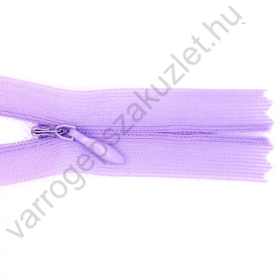 Rejtett cipzár 60 cm  - lila - 16