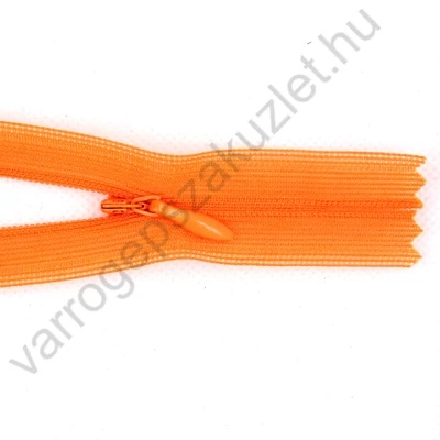 Rejtett cipzár 35 cm  - narancs - 8