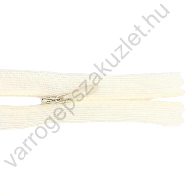Rejtett cipzár 25 cm  - nyers - 4