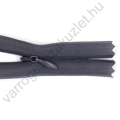 Rejtett cipzár 60 cm  - sötét szürke - 36