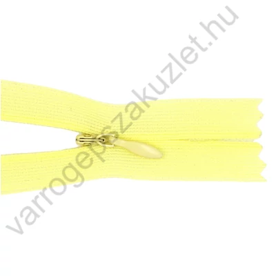 Rejtett cipzár 60 cm  - halvány sárga - 7