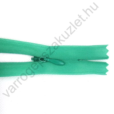 Rejtett cipzár 60 cm - világos zöld - 24