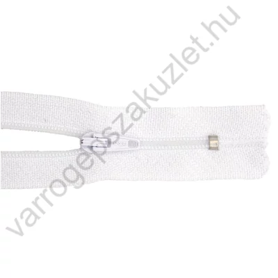 RT-0 cipzár, 20 cm  - fehér