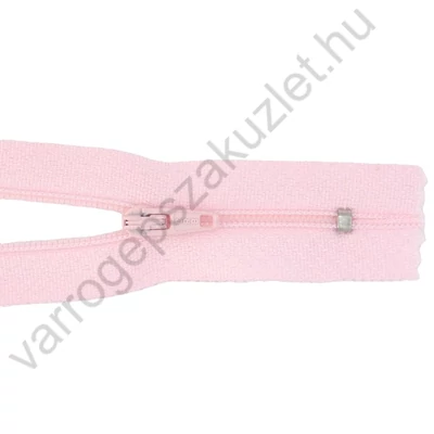 RT-0 cipzár, 30 cm  - halvány rózsaszín 512