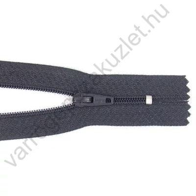 RT-0 cipzár, 20 cm  - sötétszürke - 301