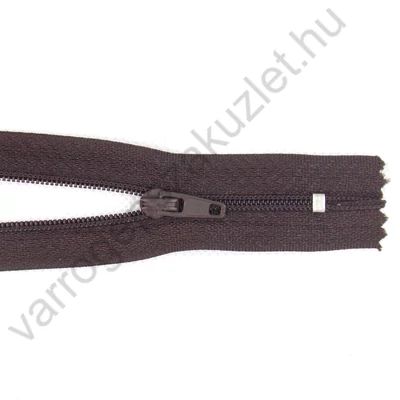 RT-0 cipzár, 18 cm  - 088 sötétbarna