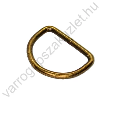 Félkarika 20 mm antikolt fém