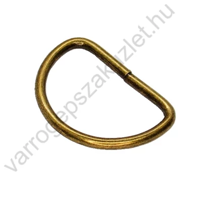 Félkarika 30 mm antikolt fém
