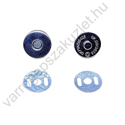 14 mm krómozott mágneszár  ( 1 pár)