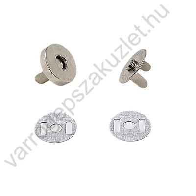 14 mm krómozott mágneszár  ( 1 pár)