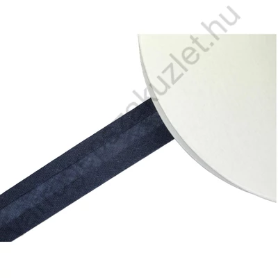 Pamut ferdepánt 20 mm  - sötétkék 7091