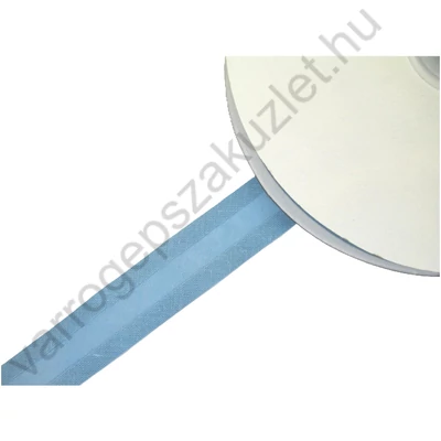 Pamut ferdepánt 20 mm  - világoskék 7080