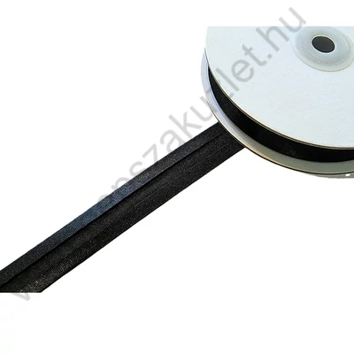 Szatén ferdepánt 20 mm  -  fekete 