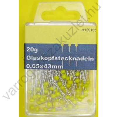 Gombostű, üvegfejű patchwork H129153