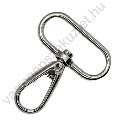 Karabíner 30 mm krómozott fém