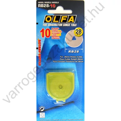 Olfa 28mm pótpenge - 10db - RB-28-10