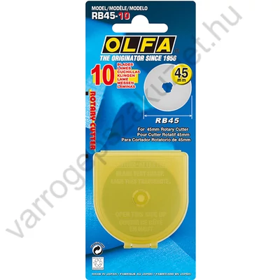 Olfa 45 mm pótpenge RB-45-10db